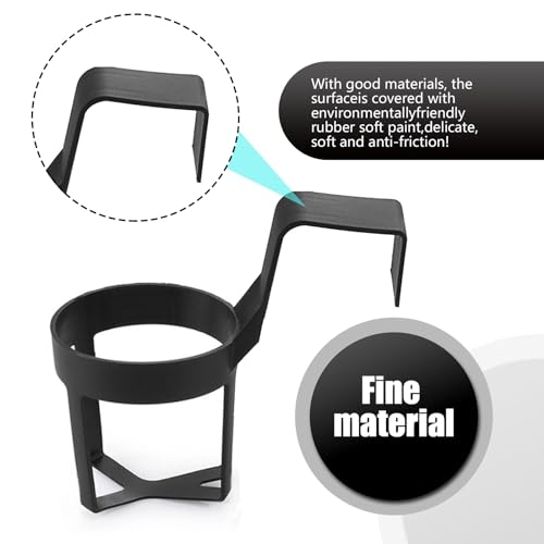 Portavasos para auto Colgante 5.5x2.8x5.5 pulgadas Pack 2 Negro miniatura 3