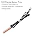 uxcell 3 Pcs 10K NTC Thermal Sensor Probe,Copper Sensitive Temperature Sensor Probe 14 Inch Digital Thermometer Extension Cable Temp Sensor for Electrical Appliances