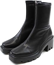 Vivian V7140AW Women's Short Boots, Stretch, Thick Sole