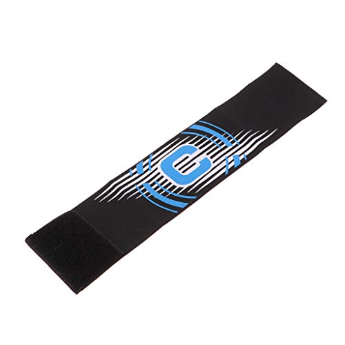LEIPUPA Captain Armband Football Soccer Sports Adjustable Arm Bands - Black - Thumbnail 2