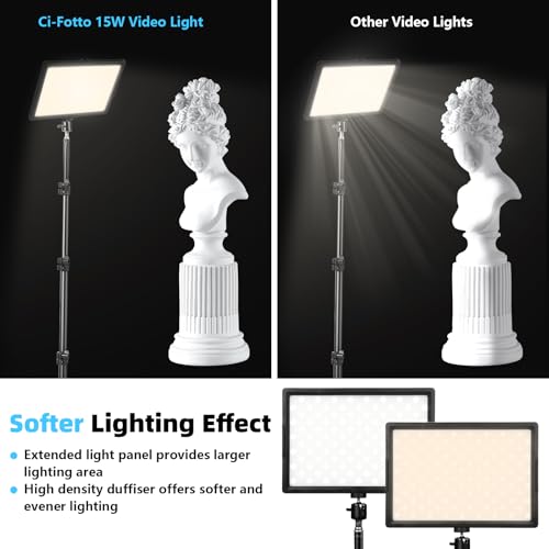 Lumière Photo et Vidéo LED Multimédia Dimmable avec Trépied de Table USB - 7