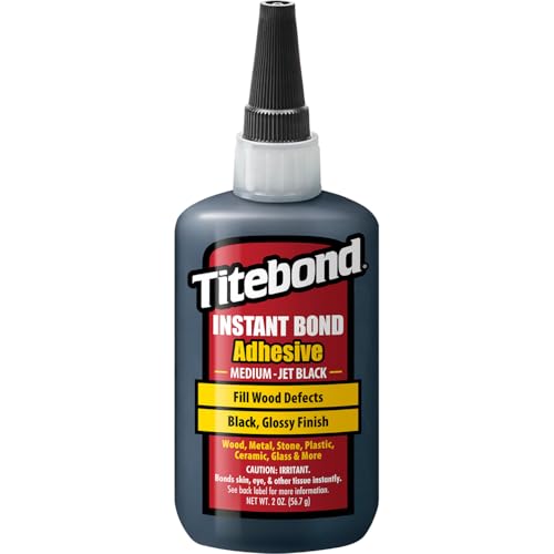 Titebond 8211 Jet Black medium Sekunden-Kleber für die Holzbearbeitung, 57 g