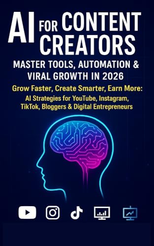 AI for Content Creators: Master Tools, Automation & Viral Growth in 2026: Grow Faster, Create Smarter, Earn More: AI Strategies for YouTube, Instagram, ... (AI Creator Mastery Series Book 1)