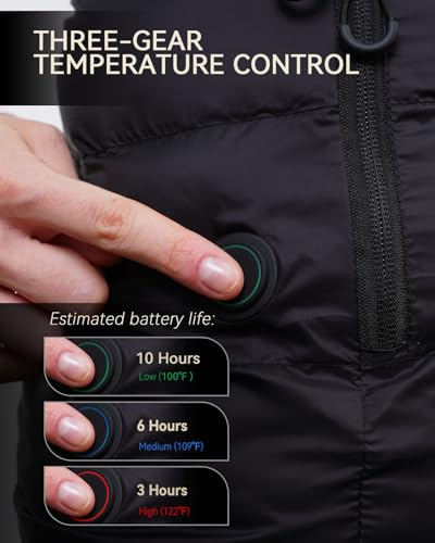 Rechargeable Heated Vest for Men – Lightweight and Fast Heating, Perfect Christmas Gift