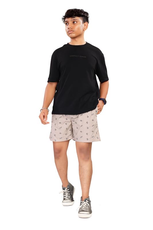 Image of UNOseven Shorts for Boys - 100% Cotton Printed with Side Pockets - Available from Size 7 Years to XL