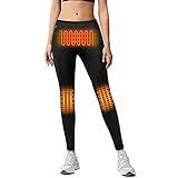 Heated Pants for Women Electric Thermal Underwear USB Heating Fleece Leggings Base Layer for Winter...