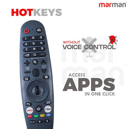 Image of marman Compatible with Panwood Web OS Tv Remote Control Original Suitable for Smart 4k Full HD Ultra HD LED Android Television No Voice Command and Google Assistant with Streaming Apps