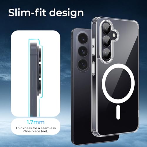 Image of A rtistque Clear Back Cover Case for Samsung Galaxy S26 Plus 5G | Compatible with Mag-Safe | Premium Cover | Shockproof Bumper | Protective Design | Samsung Galaxy S26 Plus Back Cover - Transparent