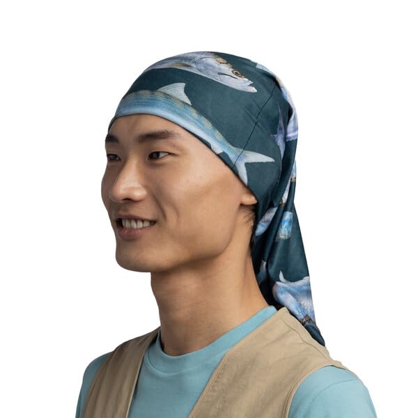 Image of BUFF CoolNet UV Neck Gaiter, UPF 50 Sun Protection, Breathable, Versatile, Quick Dry Face Mask, Fishing Designs, Adult Size