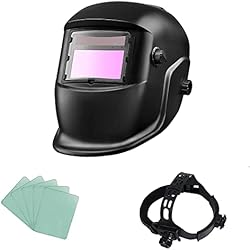 Careta De Proteccion Para Casco ACELEY Casco para soldar, Máscara de Seguridad Ojos automáticos, Máscara Solar fotoeléctrica con protección UV para Trabajos de Soldadura