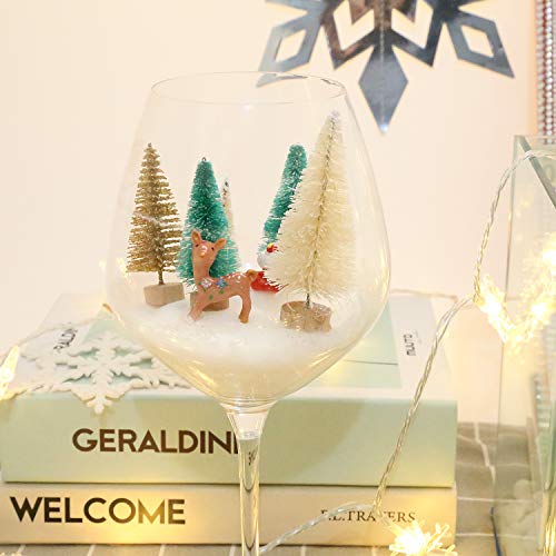 30 Pieces Miniature Sisal Frosted Christmas Trees Bottle Brush Mini Trees Plastic Tabletop Trees Ornaments For Christmas Room Decor Home Table Top Decoration And Crafts #TOP5