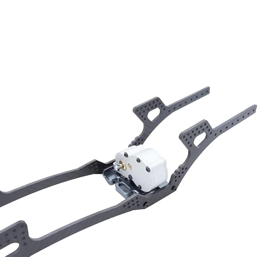 Cnc Gearbox Middle Transmission Box With Motor Gear For Lcg Chassis Low Center Of Gravity Frame Scx10 90046 90047 Parts (Silver) #TOP1