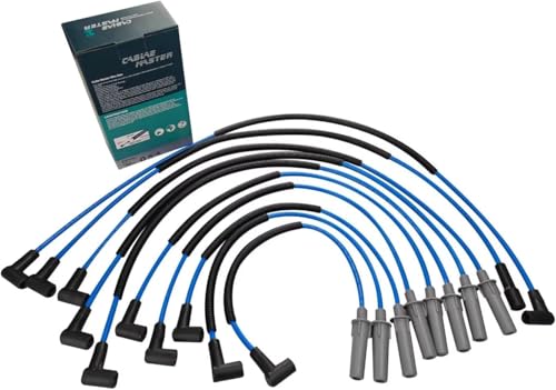 High Performance Low Resistance Spark Plug Wires Compatible with Dodge B150/1500/250/2500/350/3500 D150/250/350 Dakota Durango Ram 1500/2500/3500 W150/250/350 Ramcharger 5.2 5.9 V8 92-03