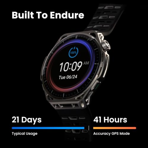 Image of Amazfit Balance 3 GPS Smartwatch, 48mm 1.5 inch AMOLED Sapphire Glass, Titanium Case, 21-Day Battery, Flashlight, 64GB, Offline Maps, 10 ATM, 180+ Sports & HYROX Fitness Tracker for Android & iPhone