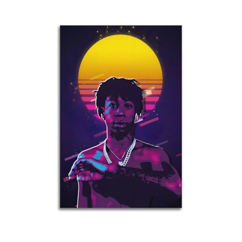 KSOXDAITIP Poster décoratif sur toile représentant le rappeur Lil Loaded - Impression d'art moderne pour chambre à coucher - 20 x 30 cm