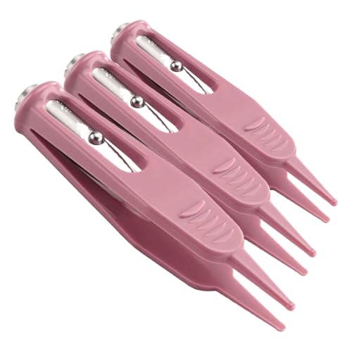 Image of Infant Nose Cleaning Tweezer with LED Light Round-Head Safe and Effective Clip Care Ear Nose Navel Clean Tool Nipper Plier Pincet Forceps for Relieves Stuffy Nose (Pack of 3)