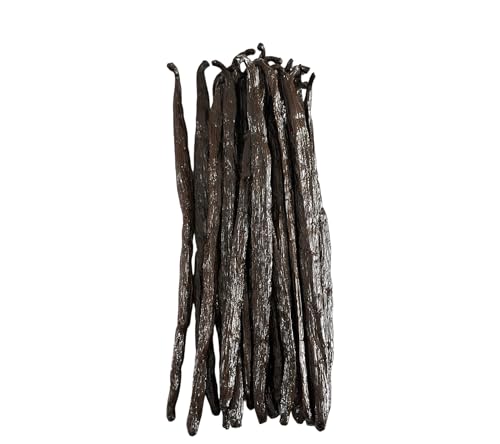 20 vainas de vainilla bourbon de Madagascar de tamaño mediano 15 a 18 cm - Aroma intenso y sabor delicado