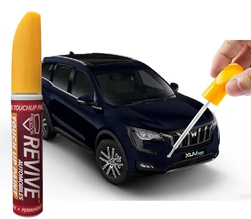 Image of Mahindra XUV700 colors Revive touchup paint pen, factory Quality & matched 2K paint (Midnight Black (MM9517))