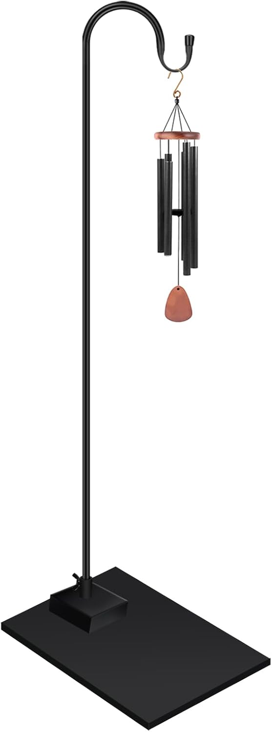 63 Inch Adjustable Shepherds Hooks for Outdoor Indoor, Wind Chime Stand for Patio, Balcony, Home, Shepherd Hooks for Bird Feeder, Lantern, Wind Chime, Hanging Plants