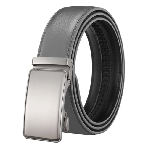 Men's Automatic Buckle Belts Casual Business Belts Genuine Leather Fashion 3.5cm