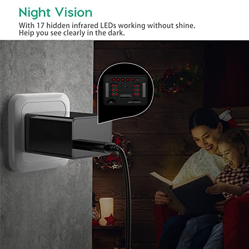 Hidden Spy Charger Camera Wireless Home Security Ubs Charger Cameras Indoor Outdoor Smart Camera Nanny Cam 1080P Hd Dog Camera With Night Vision Motion Detection For Baby And Pet Cams Sd Card Storage #TOP2