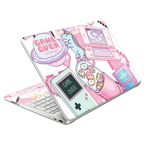 Autocollant PC portable HP 15.6 pour etudiant et bureau sticker kawaii avec repose poignet