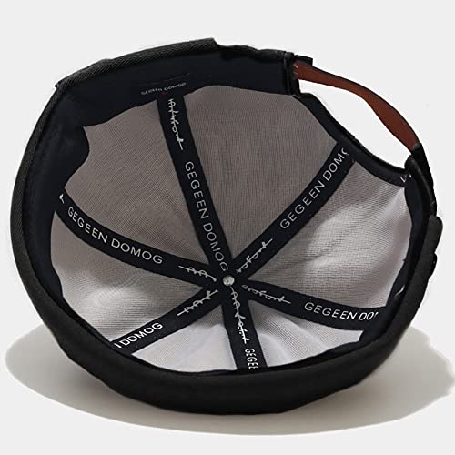 Image of XYIYI Mens Docker Cap Brimless Hats Skullcap Worker Sailor Cap Rolled Cuff Retro Beanie Hat