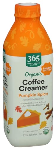 365 by Whole Foods Market Organic Pumpkin Spice Coffee Creamer,