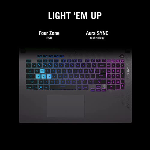 Image of ASUS ROG Strix G15 (2022), 15.6 inch(39.62 cms) FHD 300Hz /3ms, AMD Ryzen 7 6800H, RTX 3060 6GB Graphics, (16GB RAM /1TB SSD), G513RM-HF274WS MW203 Mouse (Blue)