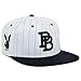 Playboy Black Tux Flat Bill Adjustable Snapback Hat