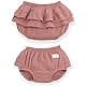 Meliboo Baby-Slips für den Sommer, aus Baumwolle, für Babys und Mädchen, bequem, einfarbig, mit Prinzessinnenrüschen, Sephia, Rosa, 0-6 Monate