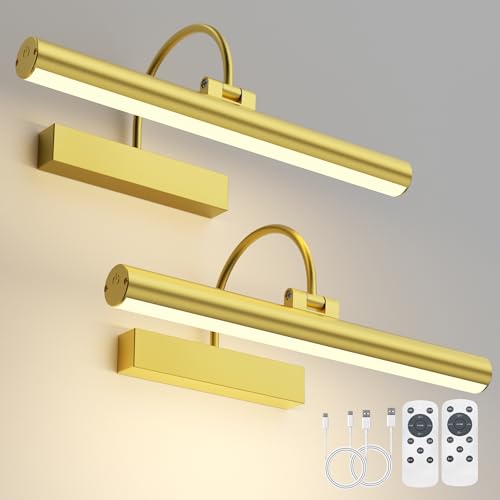 Luz de imagen dorada de 13 pulgadas con acabado premium y temporizador integrado