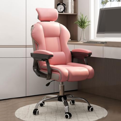 Height Adjustable Swivel Gaming Chair with Leather Upholstery and Latex Cushion for Executive Adults Rocking Armchair with Wheels and Arms for Task and Computer Use Octopus feet