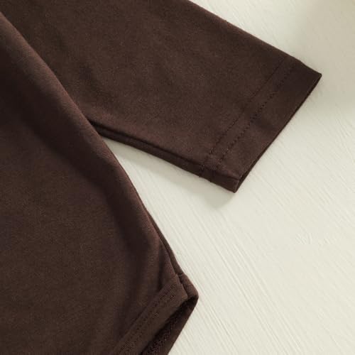 Sasaerucure Newborn Baby Girl Thanksgiving Outfit Turkey Printed Long Sleeve Romper Bodysuit Skirt Headband 3PCS Clothes Set3