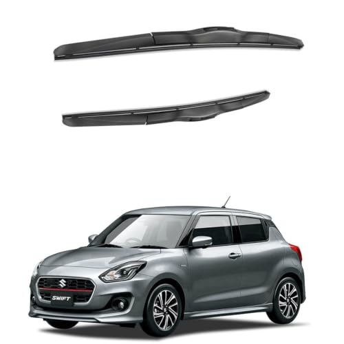 Image of Oshotto Frameless (O.E.M Type) Replacement Wiper Blades Compatible with Maruti Suzuki Swift New 2011-2023 (22 inch / 17 inch)