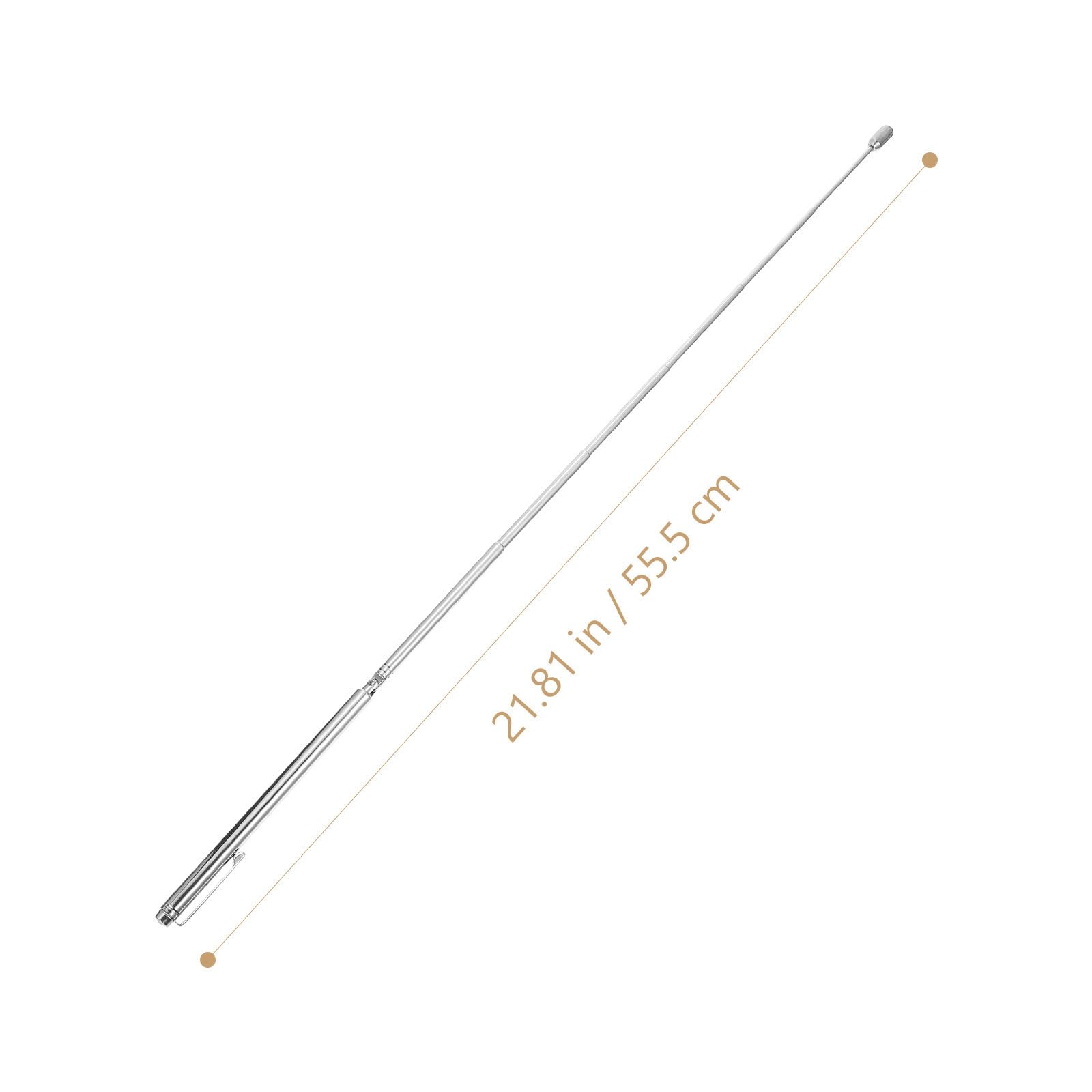 PACKOVE Baguette de Sourcier Rétractable en INOX pour Radiesthésie, Outil de Recherche d'eau Portable et Léger, pour Usage Extérieur