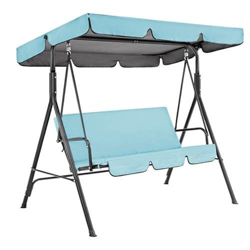 Funda de Repuesto para toldo de Techo, Balancin de Jardín Mecedora Hamaca Terraza Techo Toldo Funda de repuesto para asiento de columpio de jardín Columpio de Jard(Size:164*114*15*cm,Color:Cielo azul) Cover