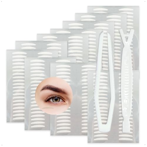 SanKristo 400 tiras para levantar párpados caídos, cinta invisible ultra natural, autoadhesiva, gran sujeción, amplía ojos, pegatinas resistentes al agua, tensor maquillaje, S