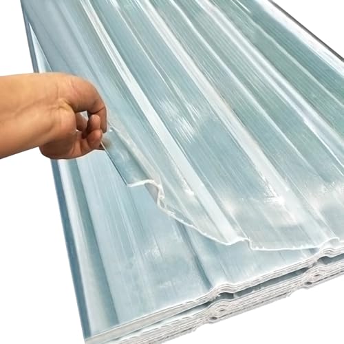 1.5 mm Transparente Wellplatte Wetterfestes Gerätehaus Carport Wellbahn Verkleidungspaneele Wasserdicht Tageslichtplatten für Garten Schuppen Markisen, Polycarbonat-dachplatten(6 Piece,35x39in) 1.5 mm Transparente Wellplatte Wetterfestes Gerätehaus Carport Wellbahn Verkleidungspaneele Wasserdicht Tageslichtplatten für Garten Schuppen Markisen, Polycarbonat-dachplatten(6 Piece,35x39in)