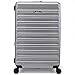 Eminent Voyager Koffer Groß 77x51x30 cm, Erweiterbar, Hartschalenkoffer, 4 Rollen, Leicht, TSA Schloss, 158 cm Gurtmaß, 4,4 kg, 112L, Trolley Reisekoffer Rollkoffer Aufgabegepäck Silber