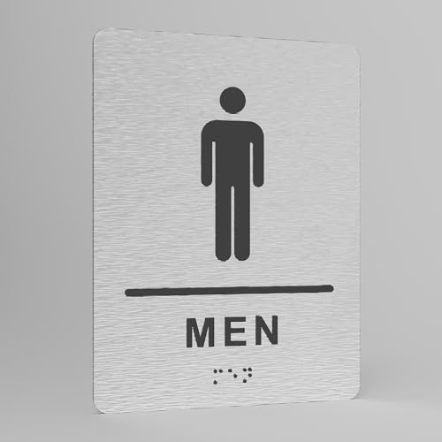 Panneau de porte en braille salle de bain plaque signalétique PMR toilette aveugle
