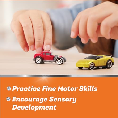 Driven by Battat WH1125Z Pull-Back Race Cars Blister (4 Pack) Turbocharge 4er Pack Rennwagen Nachziehspielzeug – Spielzeugautos Geschenkset Mini Autos Fahrzeuge Rückziehautos – Spielzeug ab 3 Jahre