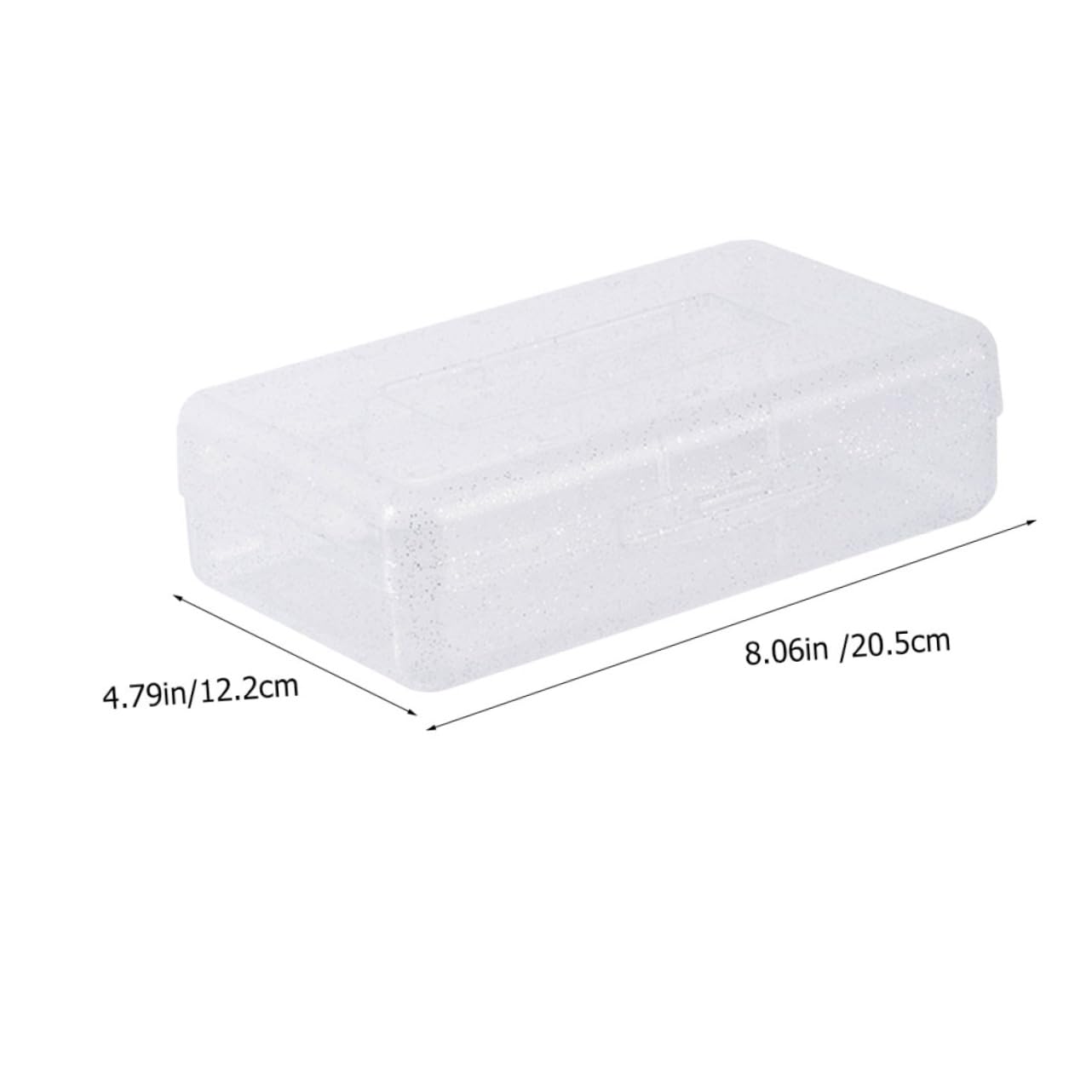 Set 6 Astucci Trasparenti in Plastica Impilabili Coperchio Rapido, Organizer per Cancelleria per Studenti e Insegnanti, Porta Penne e Matite per Scuola e Ufficio