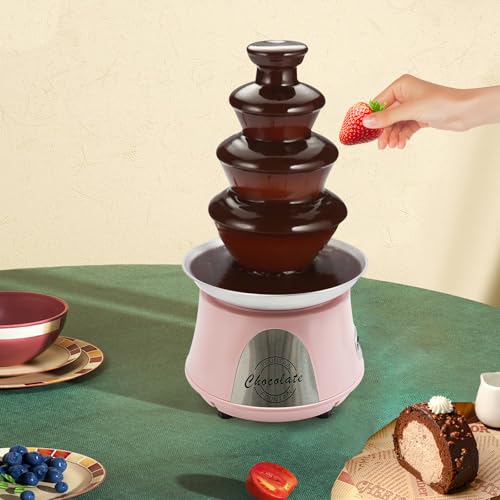 Fuente de Chocolate Eléctrica 4 Niveles 180W Rosa miniatura 2