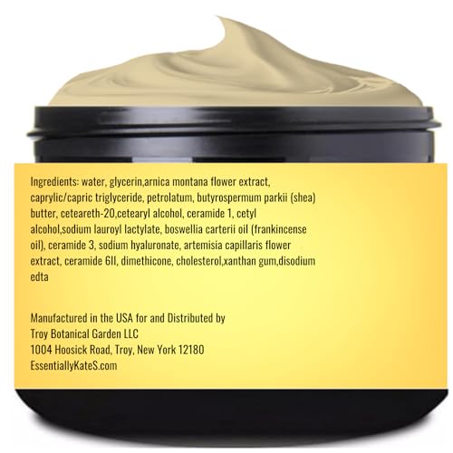 Image of Essentially KateS Arnica 5% Cream Lotion 4 Fl Oz - Frankincense Oil, Shea Butter, Ceramides 1, 3, 6II for Skin & Muscle Care