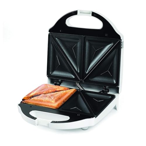 Salton Essentials - Sandwich Grill with Non-Stick Surface, White