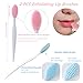 2PCS Silicone Face Mask Brush 2PCS Face Scrubber and 2PCS Exfoliating Lip Brush