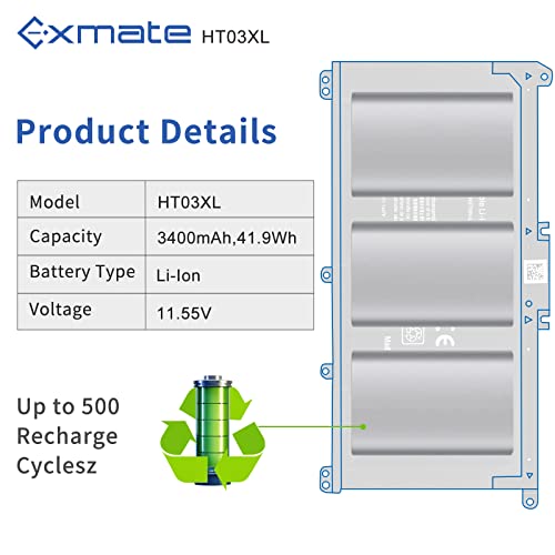 Batterie HT03XL pour HP Pavilion 15-CS l'accessoire idéal du télétravail - 3