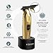 Cocco Veloce Pro Trimmer, Digital Gap Ambassador DLC Blade Edger, High-Torque Brushless BLDC Motor, Cordless, All-Metal Design, Lithium-Ion Battery, Charging Base Included, Gold