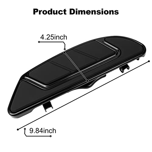 Vastmt Motorcycle Front Footboard Rider Driver Footboard Floorboard Kit For Harley Touring Road King Electra/Street/Road Glide1986-2022 And Trike Models 2008-2022, Softail Fl 1986-2017, Fld 2012-2016 #TOP1